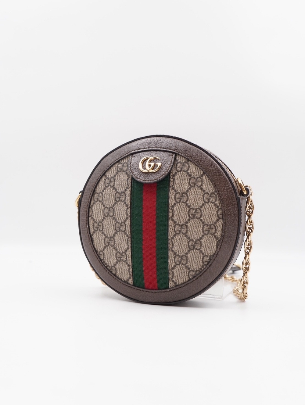 CG52 💗 Gucci Ophidia Mini Round Shoulder Crossbody Bag - Picture 5 of 13